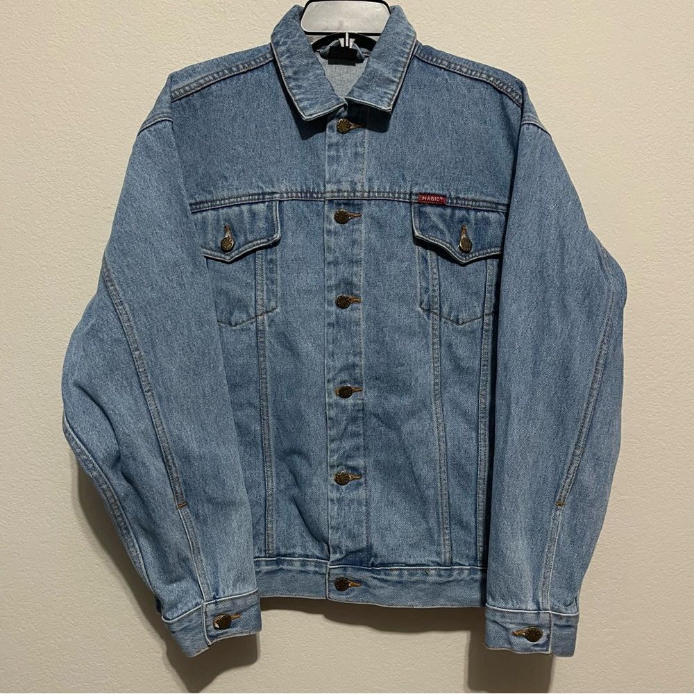 Magic Jeans Men’s Jean Denim Jacket Size Large EUC
